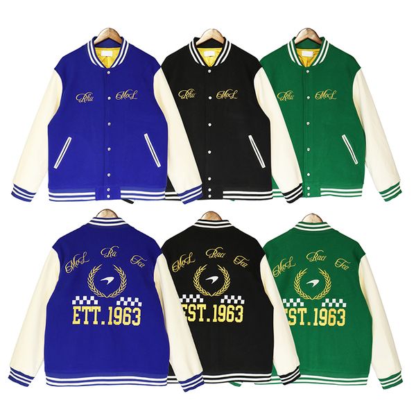 23ss men's sports jacket brand embroidery baseball street stitching letters bomber jacket couple models, Black;brown
23ss men's sports jacket brand embroidery baseball street stitching letters bomber jacket couple models, Black;brown
