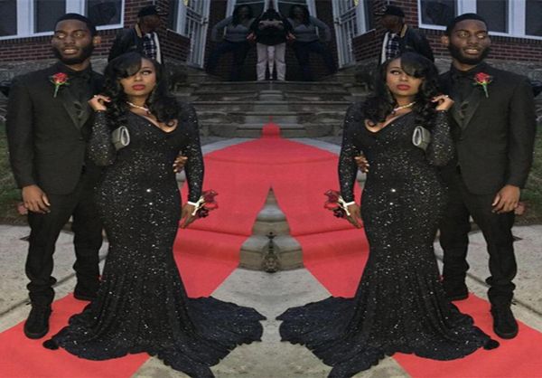 bling mermaid black girl prom dress plunging neck sequins long sleeve south africa evening party gown custom made plus 4468852
bling mermaid black girl prom dress plunging neck sequins long sleeve south africa evening party gown custom made plus 4468852