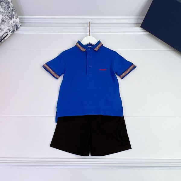 2023 high end boys polo t-shirts sets blue color high end children cotton t shirts with shorts two pieces sets triangle logo overalls shorts, White
2023 high end boys polo t-shirts sets blue color high end children cotton t shirts with shorts two pieces sets triangle logo overalls shorts, White