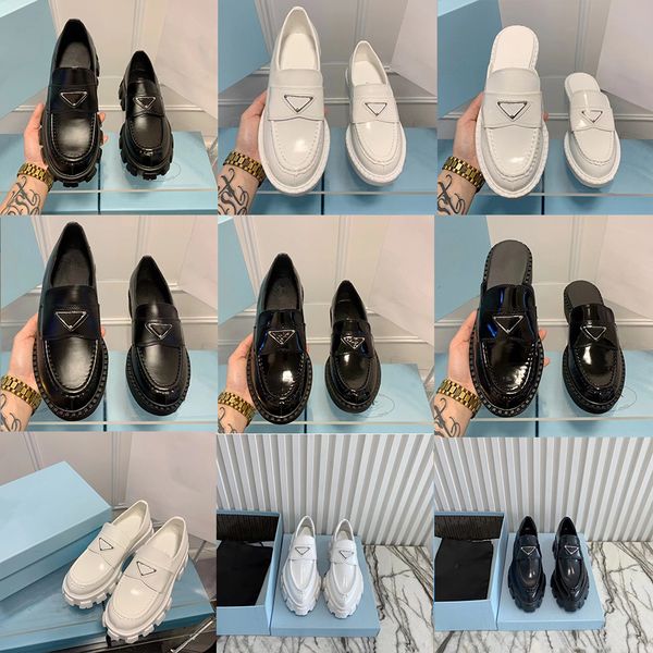 with box designer women monolith casual dress shoes thick bottom gear triangle p loafers black cloudbust genuine leather shoe increase platf
with box designer women monolith casual dress shoes thick bottom gear triangle p loafers black cloudbust genuine leather shoe increase platf