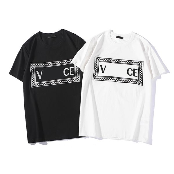 designer t-shirts men women summer embroidery spliced short sleeve casual tees availabel in three style, White;black
designer t-shirts men women summer embroidery spliced short sleeve casual tees availabel in three style, White;black