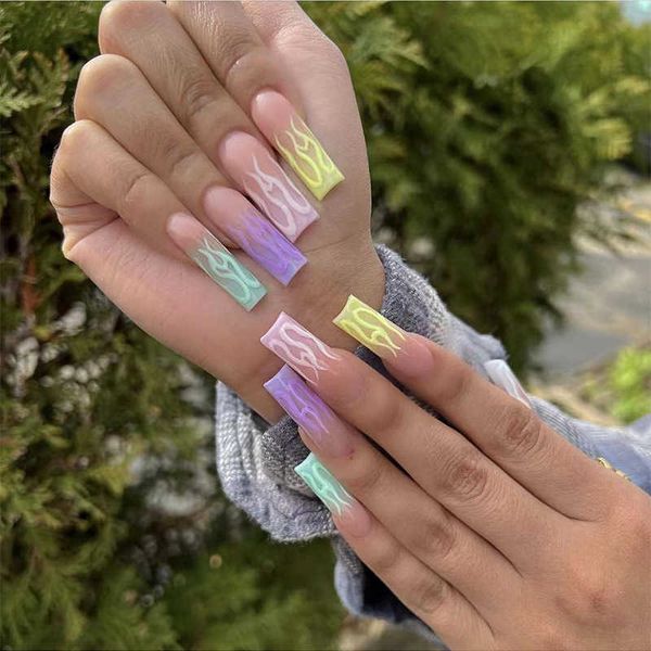 false nails water pipe flame rainbow ins wind wear long patch enhancement finished product 230318, Red;gold
false nails water pipe flame rainbow ins wind wear long patch enhancement finished product 230318, Red;gold
