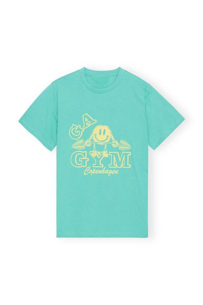 ganni 2023ss women designer t shirt letter pattern round neck printing lake blue casual short-sleeved, White
ganni 2023ss women designer t shirt letter pattern round neck printing lake blue casual short-sleeved, White