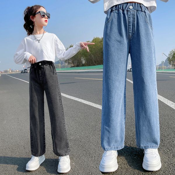 jeans casual style jeans for girl teenage clothes elastic high waist denim wide leg pants spring big kids straight trousers 5-14y 230317, Blue
jeans casual style jeans for girl teenage clothes elastic high waist denim wide leg pants spring big kids straight trousers 5-14y 230317, Blue