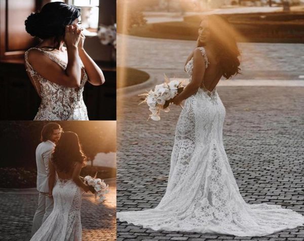 lace mermaid wedding dresses v neck open back illusion beaded sweep train beach boho wedding bridal gowns bc128885488544, White
lace mermaid wedding dresses v neck open back illusion beaded sweep train beach boho wedding bridal gowns bc128885488544, White