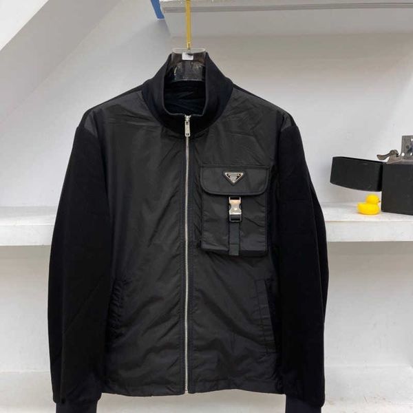 autumn winter new cotton clothes designer zipper jacket fashion chest triangle cardigan coat mens casual sportswear, Black
autumn winter new cotton clothes designer zipper jacket fashion chest triangle cardigan coat mens casual sportswear, Black