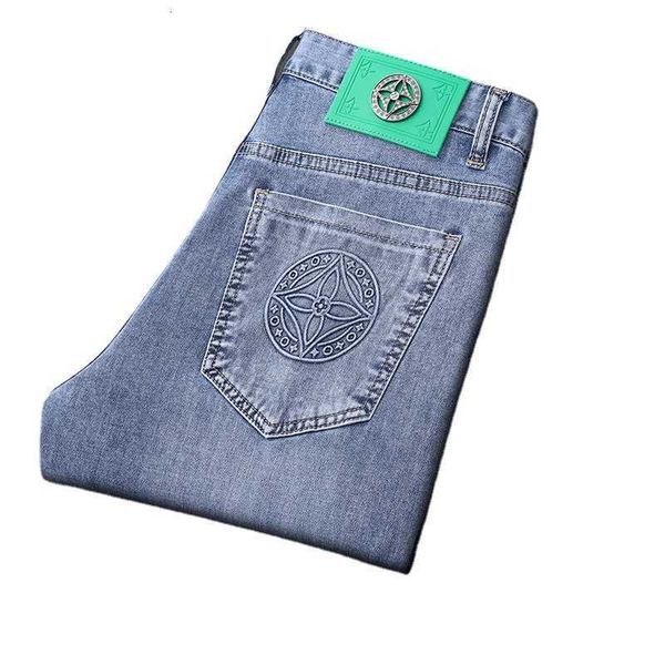 men's jeans designer spring 2022 and summer thin high-end fashion brand slim small straight tube live broadcast mlpn, Blue
men's jeans designer spring 2022 and summer thin high-end fashion brand slim small straight tube live broadcast mlpn, Blue