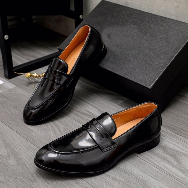 2023 mens elegant business party wedding dress shoes fashion genuine leather driving shoes men brand casual walking loafers size 38-44, Black
2023 mens elegant business party wedding dress shoes fashion genuine leather driving shoes men brand casual walking loafers size 38-44, Black