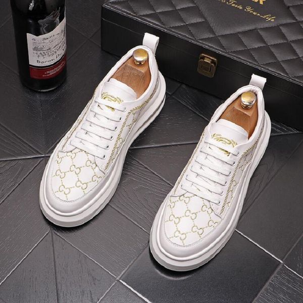 white leather men casual shoes flat board dress shoes sneakers platform loafers trainers zapatillas hombre, Black
white leather men casual shoes flat board dress shoes sneakers platform loafers trainers zapatillas hombre, Black