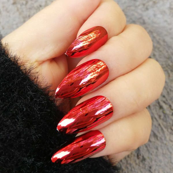 false nails new style false nail plating patch enhancement finished product wearable short pregnant women bride mirror effect 230318, Red;gold
false nails new style false nail plating patch enhancement finished product wearable short pregnant women bride mirror effect 230318, Red;gold