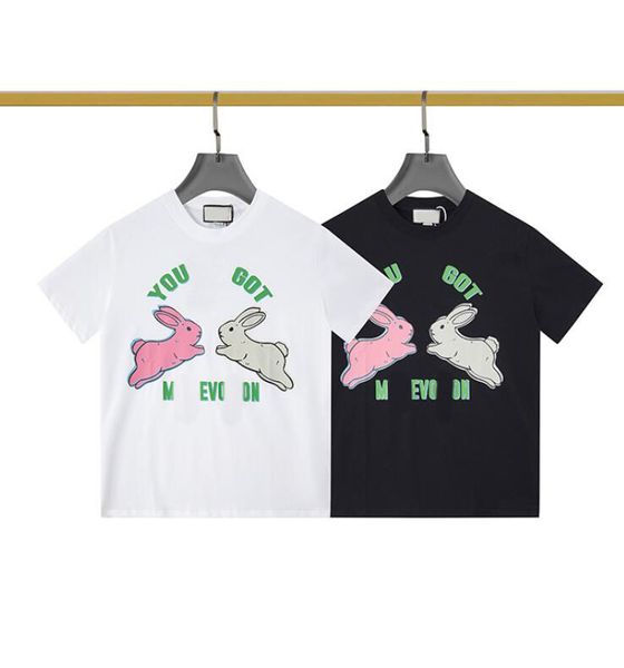 summer new cotton t shirt for men fashion luxury brand streetwear solid color print cartoon bunny short sleeve pullover man clothing, White;black
summer new cotton t shirt for men fashion luxury brand streetwear solid color print cartoon bunny short sleeve pullover man clothing, White;black