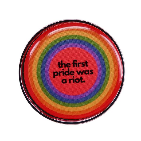 the first pride was a riot pin rainbow gay metal stamp cute anime movies games hard enamel pins collect metal cartoon brooch, Blue
the first pride was a riot pin rainbow gay metal stamp cute anime movies games hard enamel pins collect metal cartoon brooch, Blue