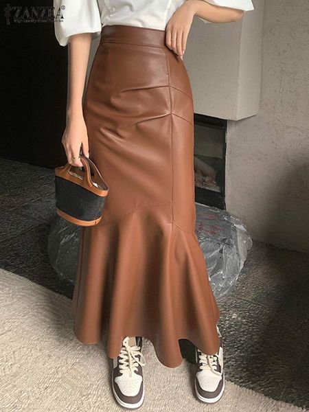 skirts fashion women pu leather zanzea 2023 high waisted long faldas vintage pleats patchwork ruffles jupe autumn solid 230317, Black
skirts fashion women pu leather zanzea 2023 high waisted long faldas vintage pleats patchwork ruffles jupe autumn solid 230317, Black