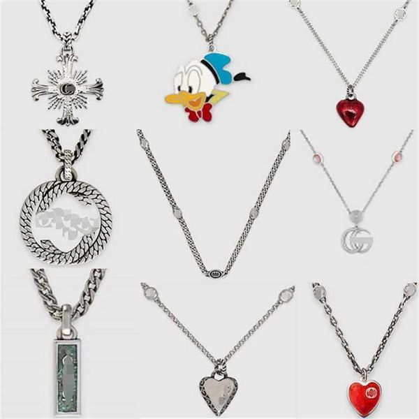 2023 designer new jewelry sterling silver classic distressed large double interlocking pendant for men and women necklace
2023 designer new jewelry sterling silver classic distressed large double interlocking pendant for men and women necklace