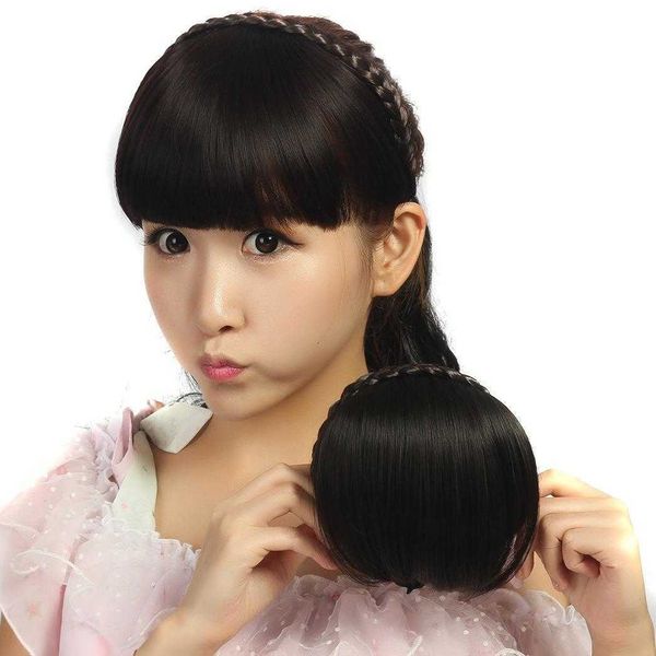 twist braid hair bangs female natural headband straight set realistic bang, Black;brown
twist braid hair bangs female natural headband straight set realistic bang, Black;brown