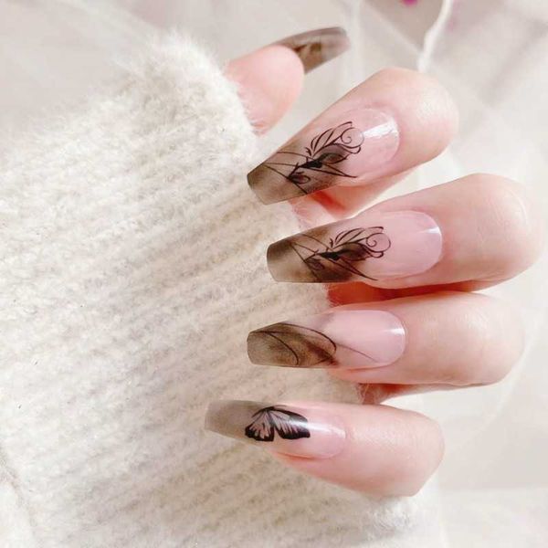 false nails nail enhancement patch wearing nail dark dry rose butterfly long style 24 s 230318, Red;gold
false nails nail enhancement patch wearing nail dark dry rose butterfly long style 24 s 230318, Red;gold