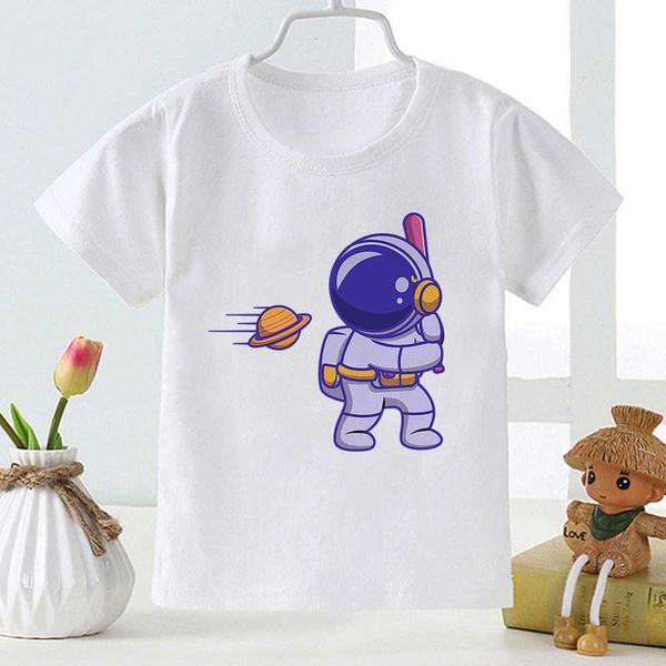 t-shirts astronaut playing baseball printed funny t-shirt kids summer outdoor play boys clothes loose breathable children t shirts w0317, Blue
t-shirts astronaut playing baseball printed funny t-shirt kids summer outdoor play boys clothes loose breathable children t shirts w0317, Blue