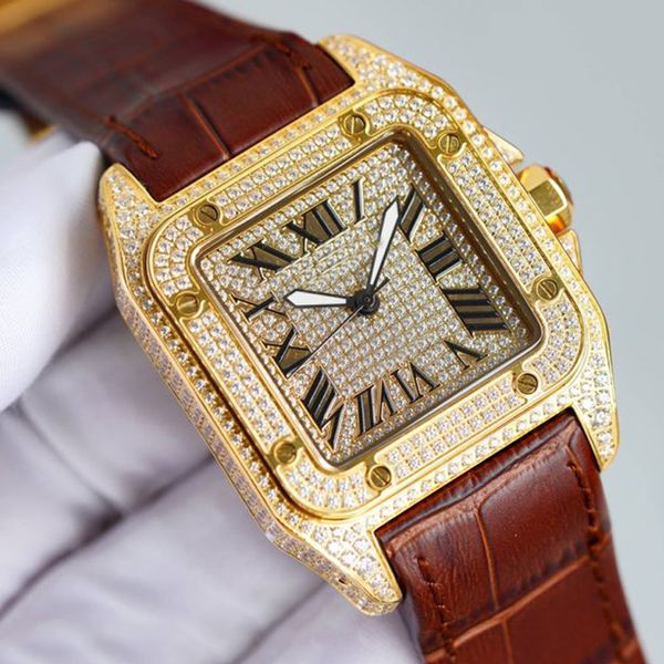 8 styles diamonds square luxury watches gold 42mm 904l stainless steel case bracelet eta 8215 automatic waterproof watch fashion mens wristw, Slivery;brown
8 styles diamonds square luxury watches gold 42mm 904l stainless steel case bracelet eta 8215 automatic waterproof watch fashion mens wristw, Slivery;brown