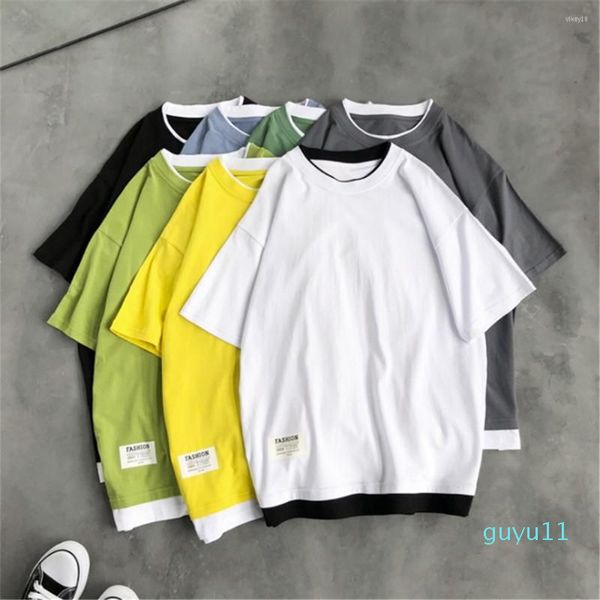 summer cool short sleeve tshirts streetwear solid loose hip hop man outwear cotton, White;black
summer cool short sleeve tshirts streetwear solid loose hip hop man outwear cotton, White;black