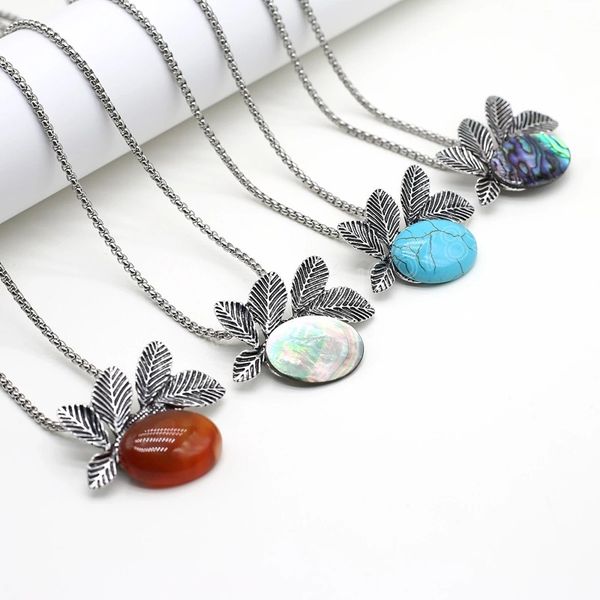natural stone pendant necklace abalone shell red agate alloy link chains healing crystals stone necklace for women jewelry, Silver
natural stone pendant necklace abalone shell red agate alloy link chains healing crystals stone necklace for women jewelry, Silver