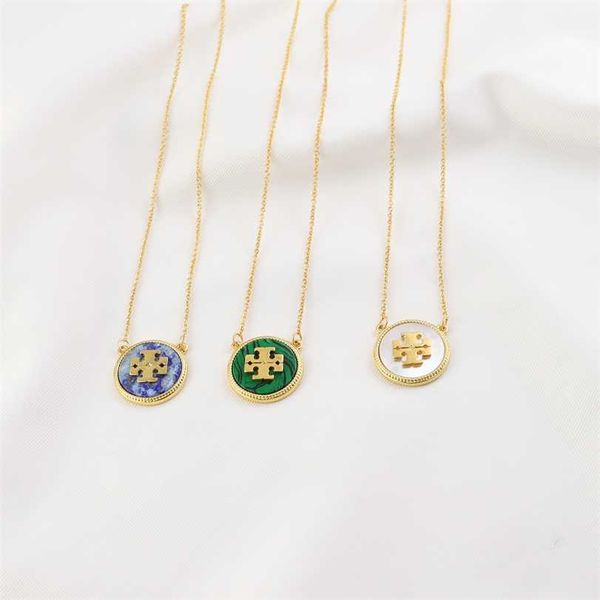 2023 designer new stylish fashionable commuting ring micro lettering necklace inlaid with lapis lazuli greenstone and fritillary design, Black
2023 designer new stylish fashionable commuting ring micro lettering necklace inlaid with lapis lazuli greenstone and fritillary design, Black