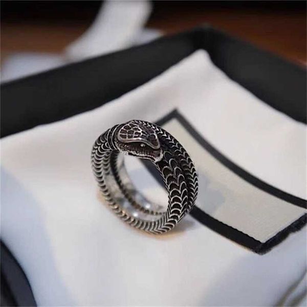 2023 designer new jewelry ring sterling silver double nostalgic snake ring hand
2023 designer new jewelry ring sterling silver double nostalgic snake ring hand