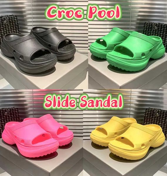slippers new slippers paris croc pool slide sandals white black pink rubber slipper designer sandal women platform beach slides fashion summ
slippers new slippers paris croc pool slide sandals white black pink rubber slipper designer sandal women platform beach slides fashion summ