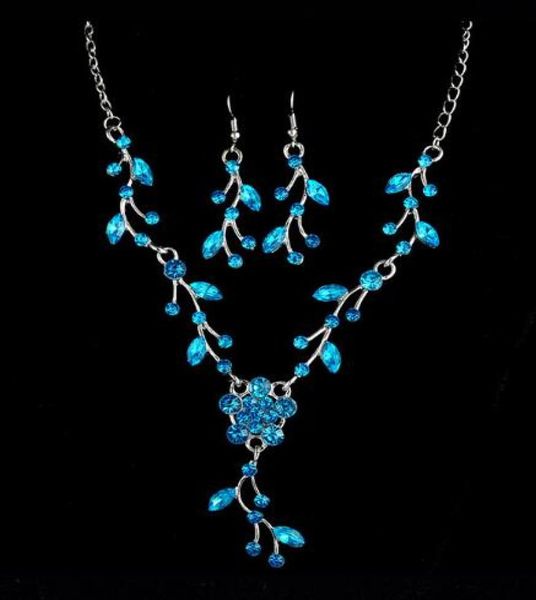european and american simple branch bride water drill drop earrings necklace set 2piece wedding jewelry fashion classic exquisi1151431, Silver
european and american simple branch bride water drill drop earrings necklace set 2piece wedding jewelry fashion classic exquisi1151431, Silver