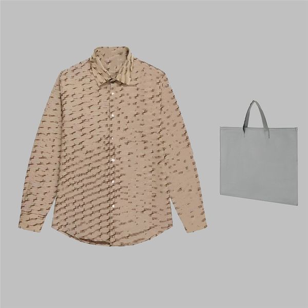 casual men's clothing shirt 2023 balencaigaity fashion brand business work long-sleeved shirt couple's spring-fitting slim shirt 0, White;black
casual men's clothing shirt 2023 balencaigaity fashion brand business work long-sleeved shirt couple's spring-fitting slim shirt 0, White;black