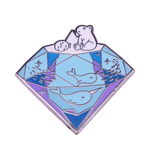 lovely polar bear and dolphin brooch protect the earth marine environment badge cute anime movies games hard enamel pins collect metal carto, Blue
lovely polar bear and dolphin brooch protect the earth marine environment badge cute anime movies games hard enamel pins collect metal carto, Blue