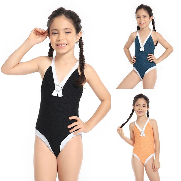 2023 new girls' swimsuit children's one-piece swimsuit children's swimwear products, White;black
2023 new girls' swimsuit children's one-piece swimsuit children's swimwear products, White;black
