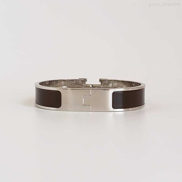luxury classic bangle men women titanium steel brand silver enamel bracelets valentine's day father's day holiday gift, Black
luxury classic bangle men women titanium steel brand silver enamel bracelets valentine's day father's day holiday gift, Black