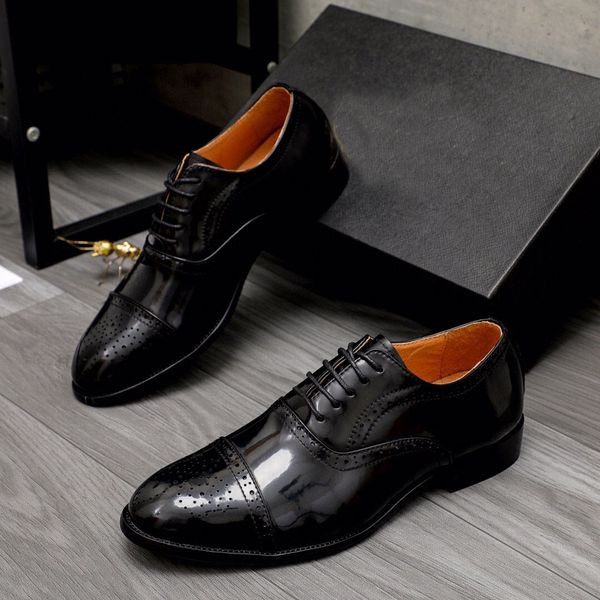 men's dress shoes casual loafers bridegroom boat comfortable flats mens lace up business wedding party shoes size 38-44, Black
men's dress shoes casual loafers bridegroom boat comfortable flats mens lace up business wedding party shoes size 38-44, Black