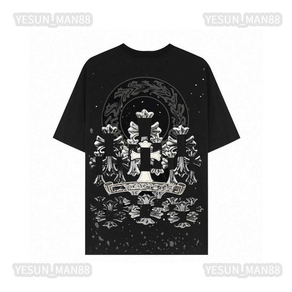 designer luxury chs classic t shirt mens and womens splash ink embroidery horseshoe sanskrit cross print summer breathable high street trend, White;black
designer luxury chs classic t shirt mens and womens splash ink embroidery horseshoe sanskrit cross print summer breathable high street trend, White;black