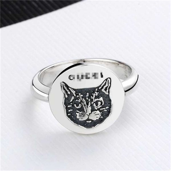 2023 designer new fashion xiao zhan's same style ancient family double women's thai silver joseph round cat's head ring jewel
2023 designer new fashion xiao zhan's same style ancient family double women's thai silver joseph round cat's head ring jewel