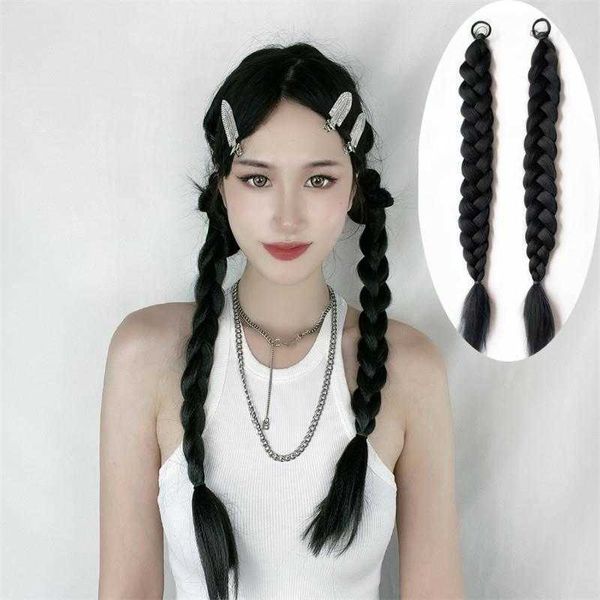 false braids wig childrens artificial braided boxing braid ponytail internet, Black
false braids wig childrens artificial braided boxing braid ponytail internet, Black