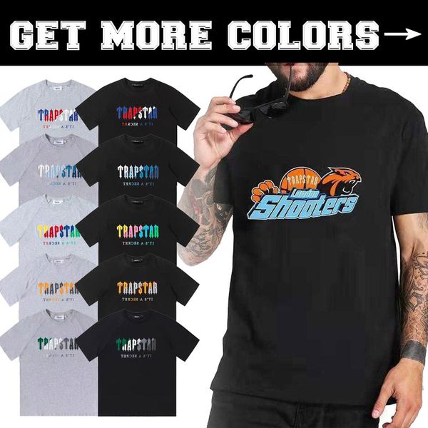23 summer men's t shirts designers tuta trapstar tracksuit clothes short sleeve two pieces set loose sweatshirt cotton blend asian size, White;black
23 summer men's t shirts designers tuta trapstar tracksuit clothes short sleeve two pieces set loose sweatshirt cotton blend asian size, White;black