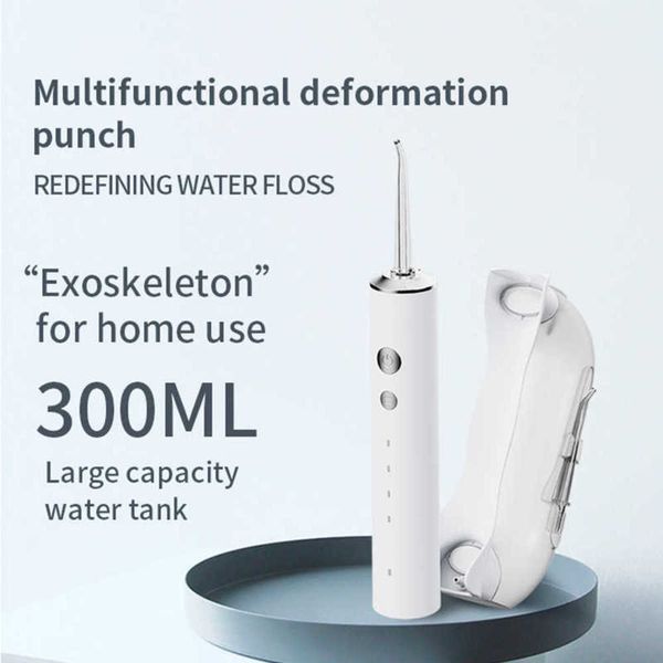 electric oral irrigator portable dental water jet flosser teeth whitening cleaning rechargeable 300ml detachable water tank 230202
electric oral irrigator portable dental water jet flosser teeth whitening cleaning rechargeable 300ml detachable water tank 230202