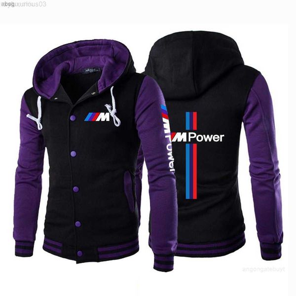 hoodies men's sweatshirts 2023 mens bmw car baseball unifor, Black