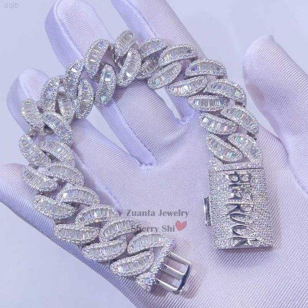 18mm baguette cut vvs moissanite diamond hip hop men white gold sterling silver custom name lock cuban bracelet iced
18mm baguette cut vvs moissanite diamond hip hop men white gold sterling silver custom name lock cuban bracelet iced