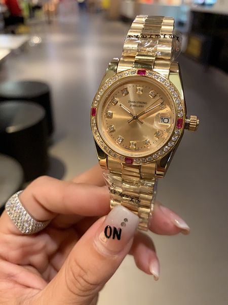 31mm fashion womens automatic mechanical watches diamond bezel designer stainless steel strap woman wristwatches classic party gifts ladies, Slivery;brown
31mm fashion womens automatic mechanical watches diamond bezel designer stainless steel strap woman wristwatches classic party gifts ladies, Slivery;brown