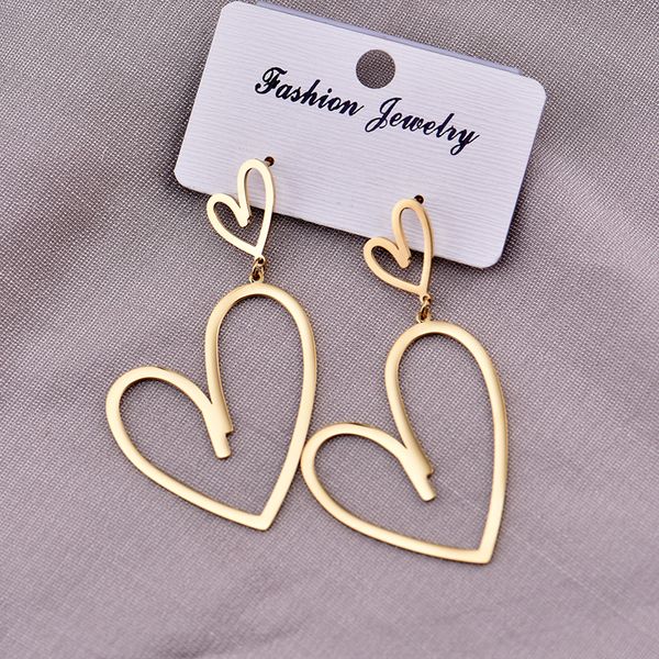 never fading big size stainless steel earrings charm design studs gold sliver rose colors heart trendy hoop smile logo printed women jewelry, Golden
never fading big size stainless steel earrings charm design studs gold sliver rose colors heart trendy hoop smile logo printed women jewelry, Golden
