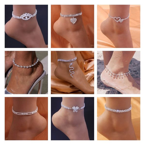 bling heart butterfly eye charm pendant chain anklet for women boho shiny rhinestone summer jewelry iced out full diamond rock bracelet biki, Red;blue
bling heart butterfly eye charm pendant chain anklet for women boho shiny rhinestone summer jewelry iced out full diamond rock bracelet biki, Red;blue