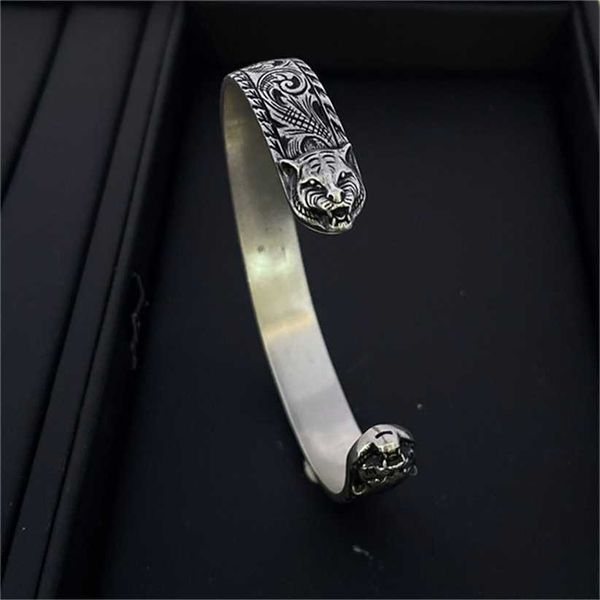 2023 designer new fashion jewelry s925 silver carved pattern garden animal ancient made old tiger head men's and women's personali, Black
2023 designer new fashion jewelry s925 silver carved pattern garden animal ancient made old tiger head men's and women's personali, Black