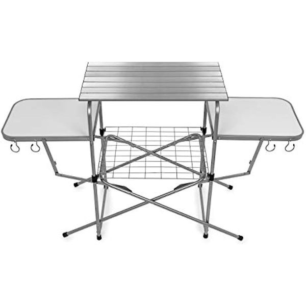 camco olympian deluxe portable grill table | provides plenty of room for grilling gear | ideal for picnics, camping boating tailgating and b
camco olympian deluxe portable grill table | provides plenty of room for grilling gear | ideal for picnics, camping boating tailgating and b