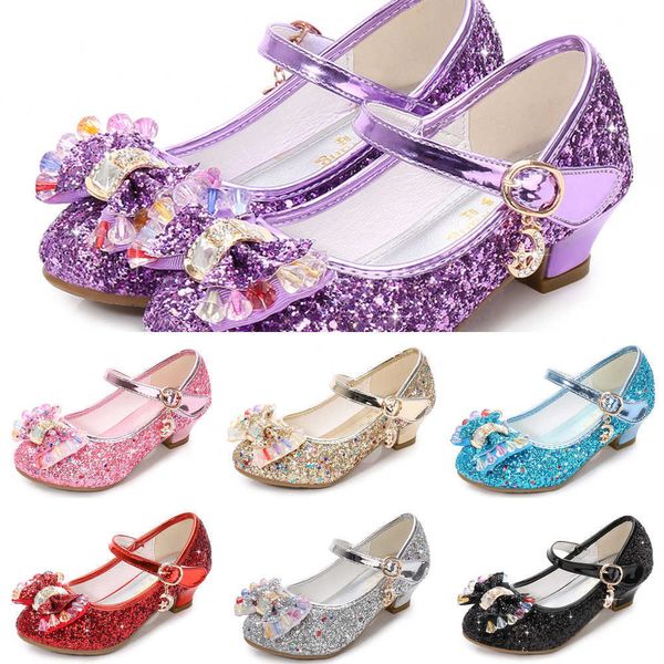 girls small high-heeled leather shoes princess kids flower casual glitter diamond sequined upper bow decoration children's dance sandal, Black
girls small high-heeled leather shoes princess kids flower casual glitter diamond sequined upper bow decoration children's dance sandal, Black