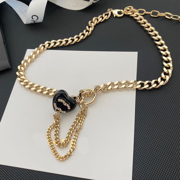 designer choker heart necklace gold plated black necklace women love jewelry chains vintage design jewelry letter necklace party family rope, Golden;silver
designer choker heart necklace gold plated black necklace women love jewelry chains vintage design jewelry letter necklace party family rope, Golden;silver