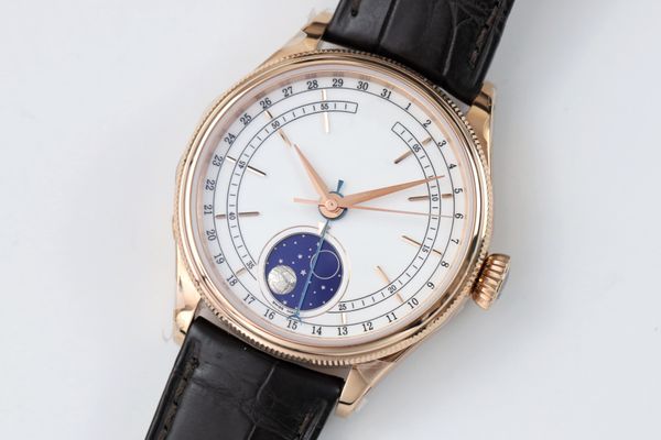 designer watch men's mechanical watch 40mm with cal3195 super premium movement automatically wound gold case cowhide strap waterproof l, Slivery;brown
designer watch men's mechanical watch 40mm with cal3195 super premium movement automatically wound gold case cowhide strap waterproof l, Slivery;brown