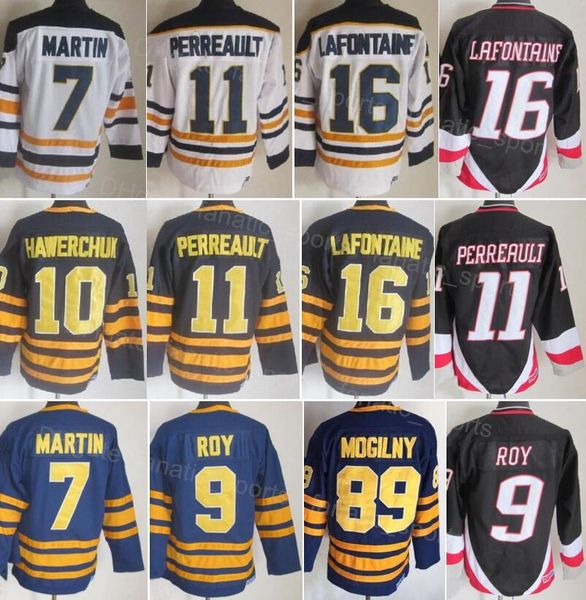 men retro ice hockey vintage 7 rick martin jersey ccm 9 derek roy 10 hawerchuk 11 gilbert perreault 16 pat lafontaine 89 mogilny black navy, Black;red
men retro ice hockey vintage 7 rick martin jersey ccm 9 derek roy 10 hawerchuk 11 gilbert perreault 16 pat lafontaine 89 mogilny black navy, Black;red