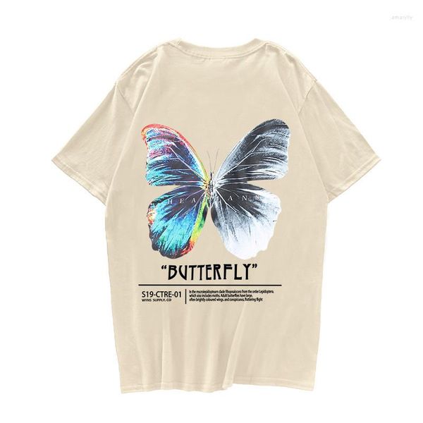 t men's shirts cotton hip hop plus size t-shirt men's 2023 streetwear harajuku color butterfly short sleeve loose hiphop, White;black
t men's shirts cotton hip hop plus size t-shirt men's 2023 streetwear harajuku color butterfly short sleeve loose hiphop, White;black
